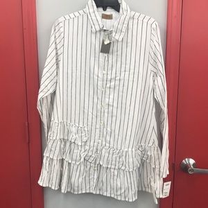 Women’s Striped Button Down Tunic